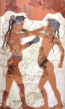 قديم آثارن مان هٿ آيل باڪسنگ جو هڪ چِٽُ، ذريعو وڪي پيڊيا